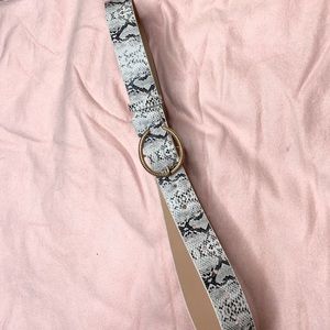 Snake skin belt